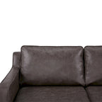 Modernes Zweisitzer-Sofa Sedona, Kunstleinen / veganes Leder – N/A