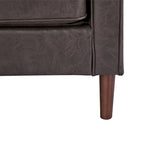 Modernes Zweisitzer-Sofa Sedona, Kunstleinen / veganes Leder – N/A