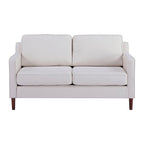 Modernes Zweisitzer-Sofa Sedona, Kunstleinen / veganes Leder – N/A