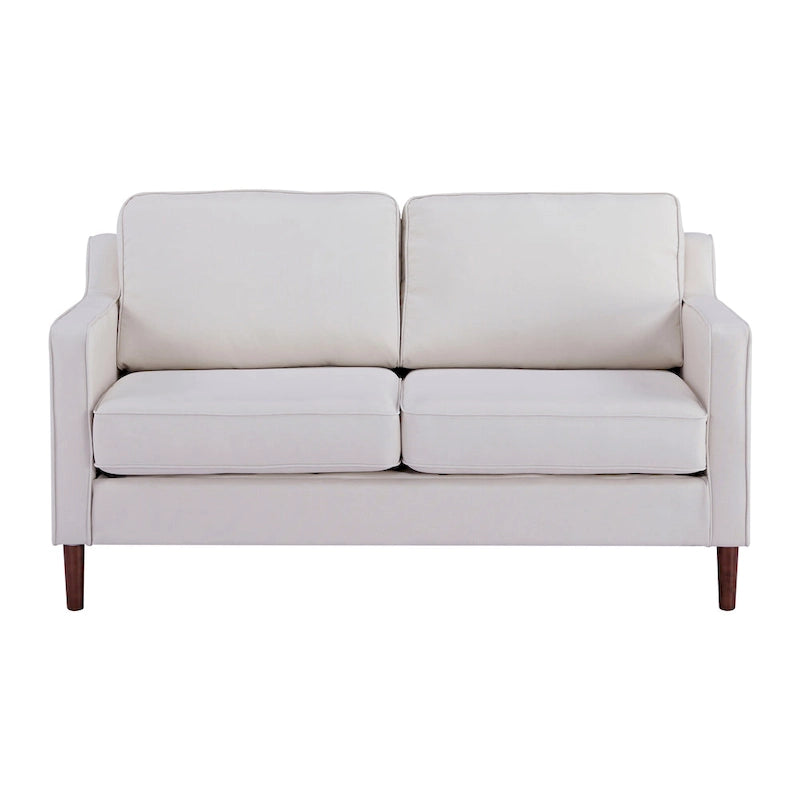 Modernes Zweisitzer-Sofa Sedona, Kunstleinen / veganes Leder – N/A