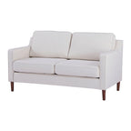 Modernes Zweisitzer-Sofa Sedona, Kunstleinen / veganes Leder – N/A