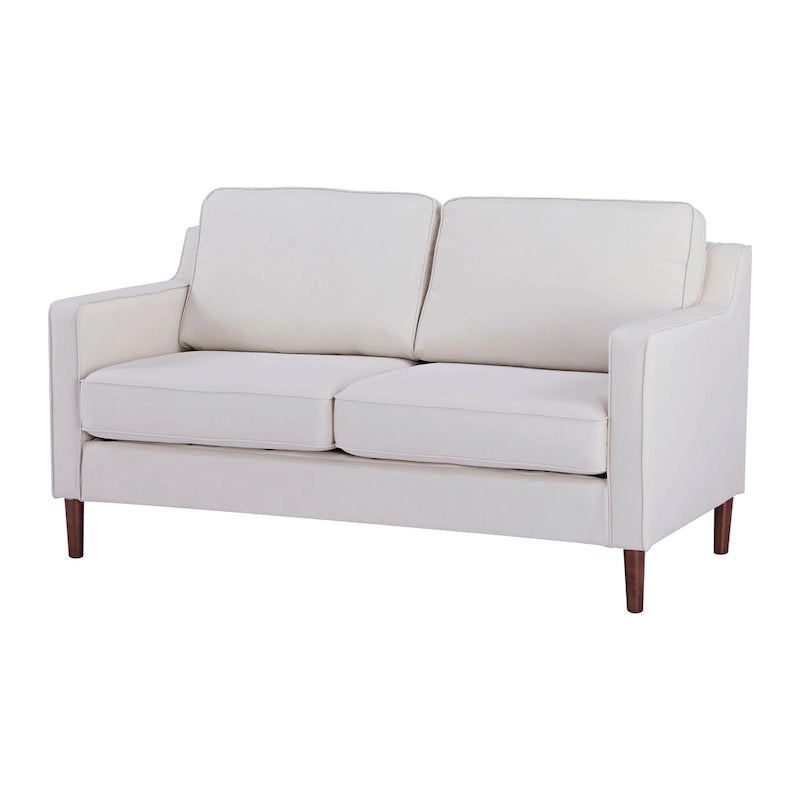 Modernes Zweisitzer-Sofa Sedona, Kunstleinen / veganes Leder – N/A