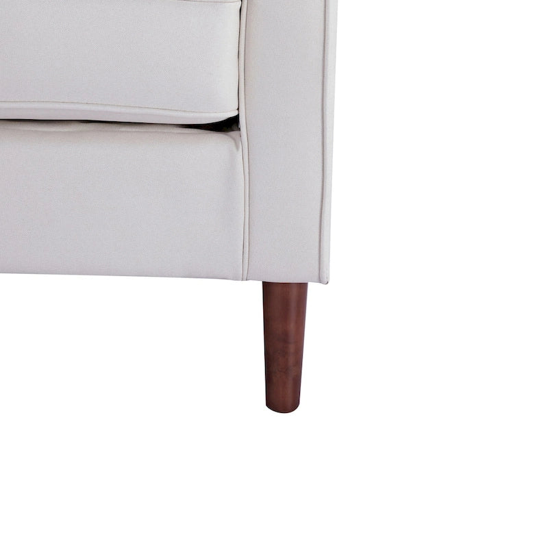 Modernes Zweisitzer-Sofa Sedona, Kunstleinen / veganes Leder – N/A