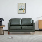 Modernes Zweisitzer-Sofa Sedona, Kunstleinen / veganes Leder – N/A