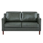 Modernes Zweisitzer-Sofa Sedona, Kunstleinen / veganes Leder – N/A