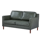 Modernes Zweisitzer-Sofa Sedona, Kunstleinen / veganes Leder – N/A