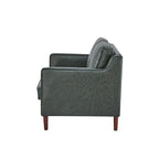Modernes Zweisitzer-Sofa Sedona, Kunstleinen / veganes Leder – N/A