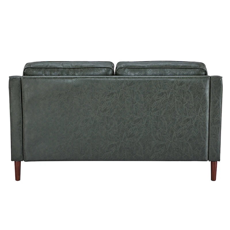 Modernes Zweisitzer-Sofa Sedona, Kunstleinen / veganes Leder – N/A
