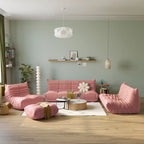 Feature Lazy Sofa Teddy Fabric Couch Living Room Sofa Bean Bag Chair