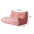 Feature Lazy Sofa Teddy Fabric Couch Living Room Sofa Bean Bag Chair