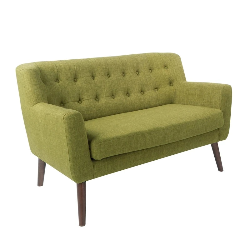 Carson Carrington Balestrand Loveseat aus Stoff mit getufteter Rückenlehne im Mid-Century-Stil – N/A