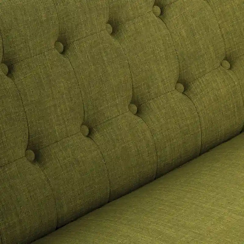 Carson Carrington Balestrand Loveseat aus Stoff mit getufteter Rückenlehne im Mid-Century-Stil – N/A