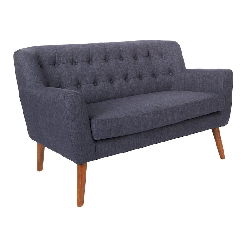 Carson Carrington Balestrand Loveseat aus Stoff mit getufteter Rückenlehne im Mid-Century-Stil – N/A