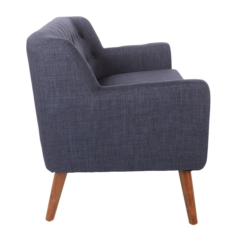 Carson Carrington Balestrand Loveseat aus Stoff mit getufteter Rückenlehne im Mid-Century-Stil – N/A