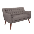 Carson Carrington Balestrand Loveseat aus Stoff mit getufteter Rückenlehne im Mid-Century-Stil – N/A