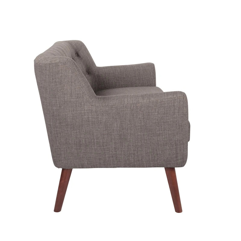Carson Carrington Balestrand Loveseat aus Stoff mit getufteter Rückenlehne im Mid-Century-Stil – N/A
