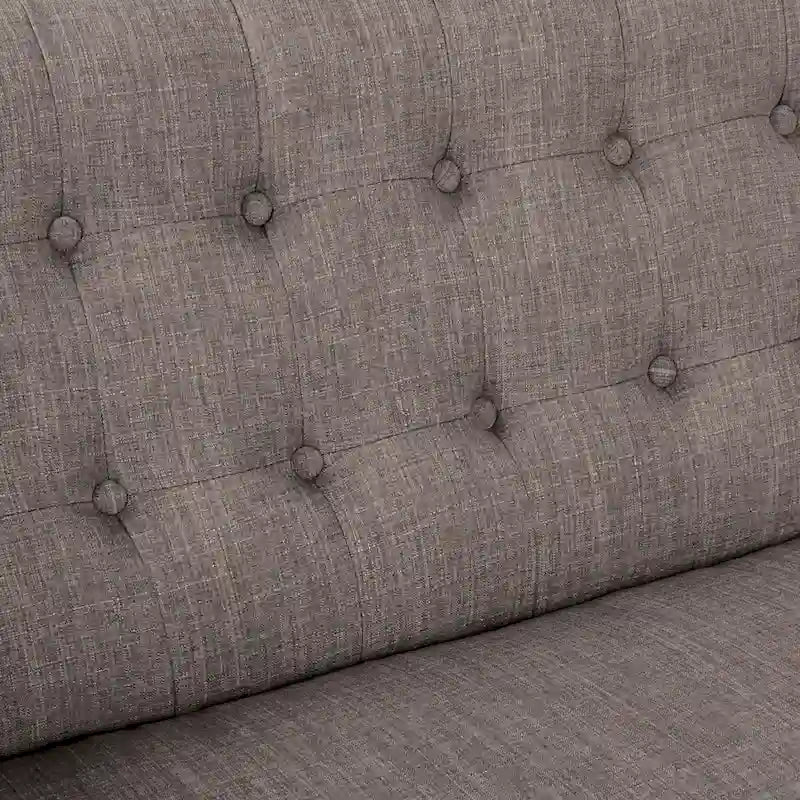 Carson Carrington Balestrand Loveseat aus Stoff mit getufteter Rückenlehne im Mid-Century-Stil – N/A