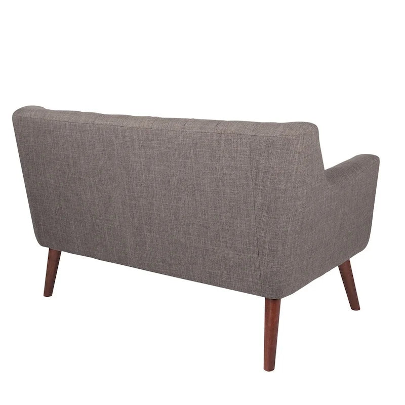 Carson Carrington Balestrand Loveseat aus Stoff mit getufteter Rückenlehne im Mid-Century-Stil – N/A