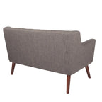 Carson Carrington Balestrand Loveseat aus Stoff mit getufteter Rückenlehne im Mid-Century-Stil – N/A