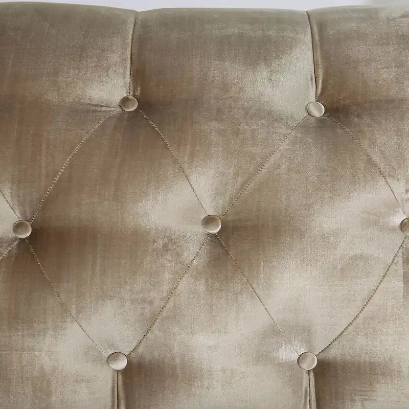 Vynn gepolsterter Zweisitzer aus Massivholz im Übergangsstil von Furniture of America