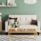 Love seat, mini sofá, pequeño settee, banco loveseat para sala de estar y espacios pequeños, pequeños sofás loveseat tapizados con