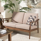Mid-century-loveseat van Baxton Studio