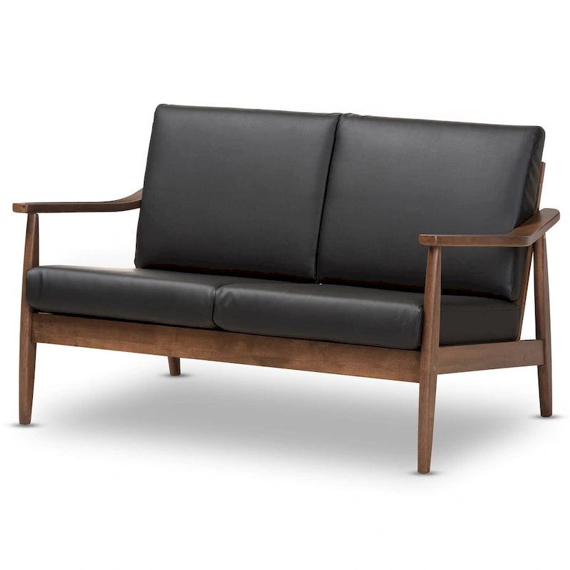 Mid-century-loveseat van Baxton Studio