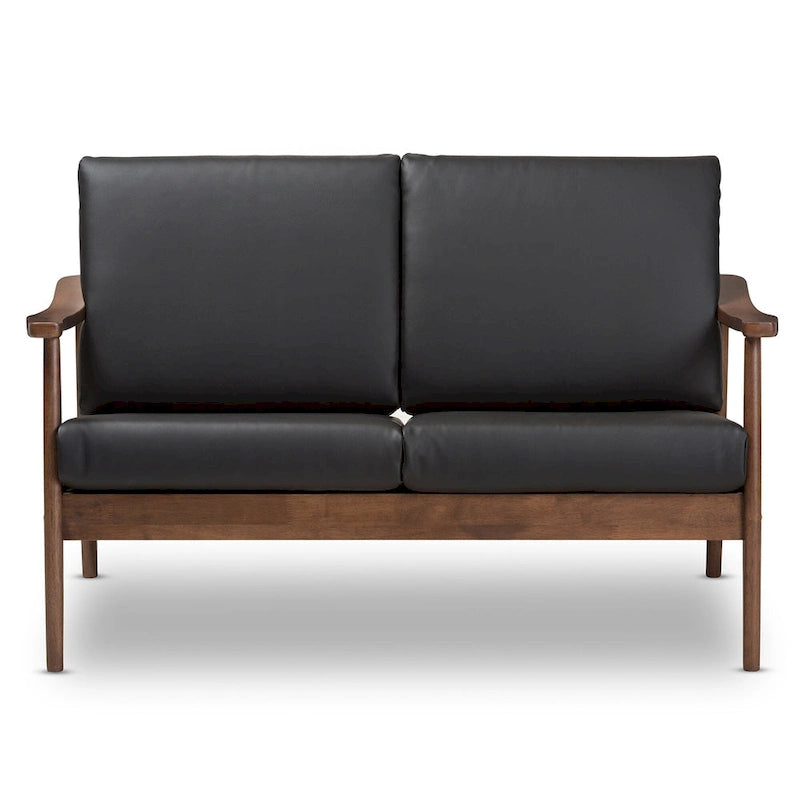 Mid-century-loveseat van Baxton Studio