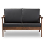 Mid-century-loveseat van Baxton Studio