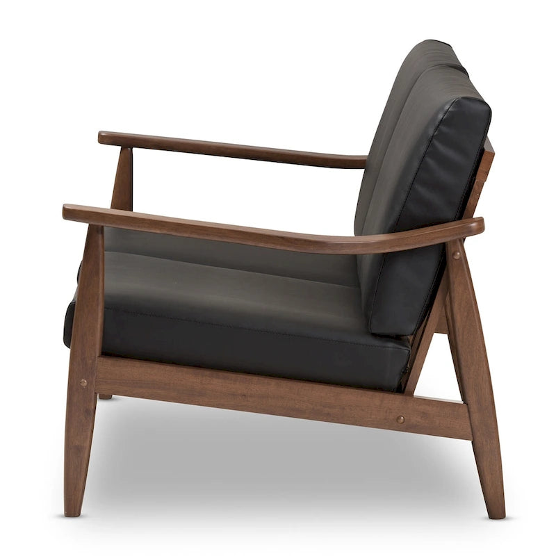 Mid-century-loveseat van Baxton Studio