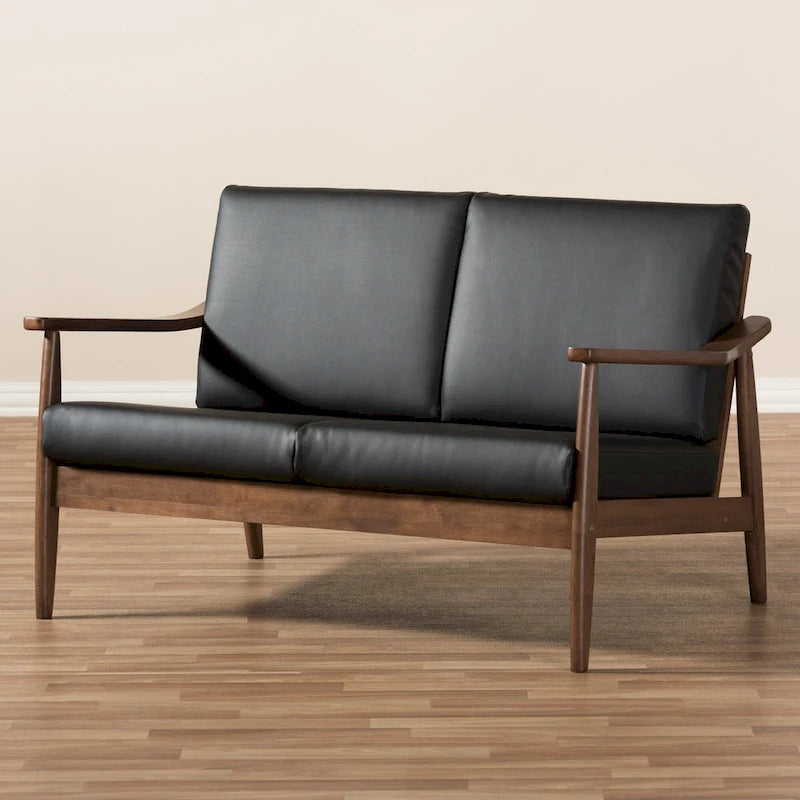 Mid-century-loveseat van Baxton Studio