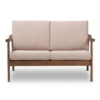 Mid-century-loveseat van Baxton Studio