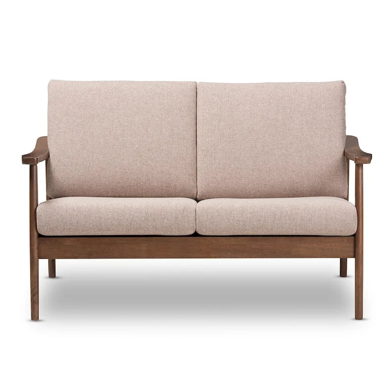 Mid-century-loveseat van Baxton Studio