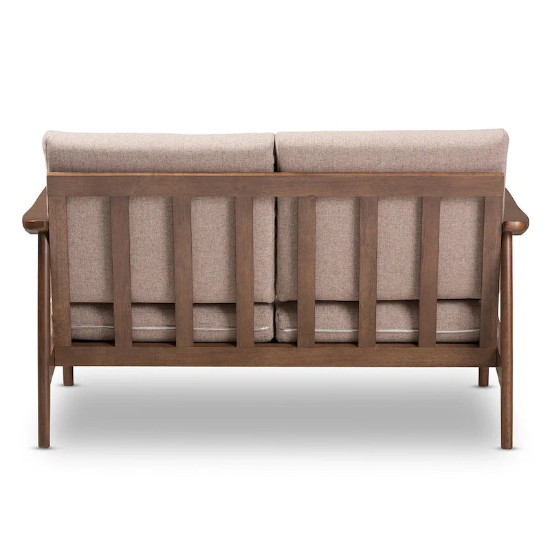 Mid-century-loveseat van Baxton Studio