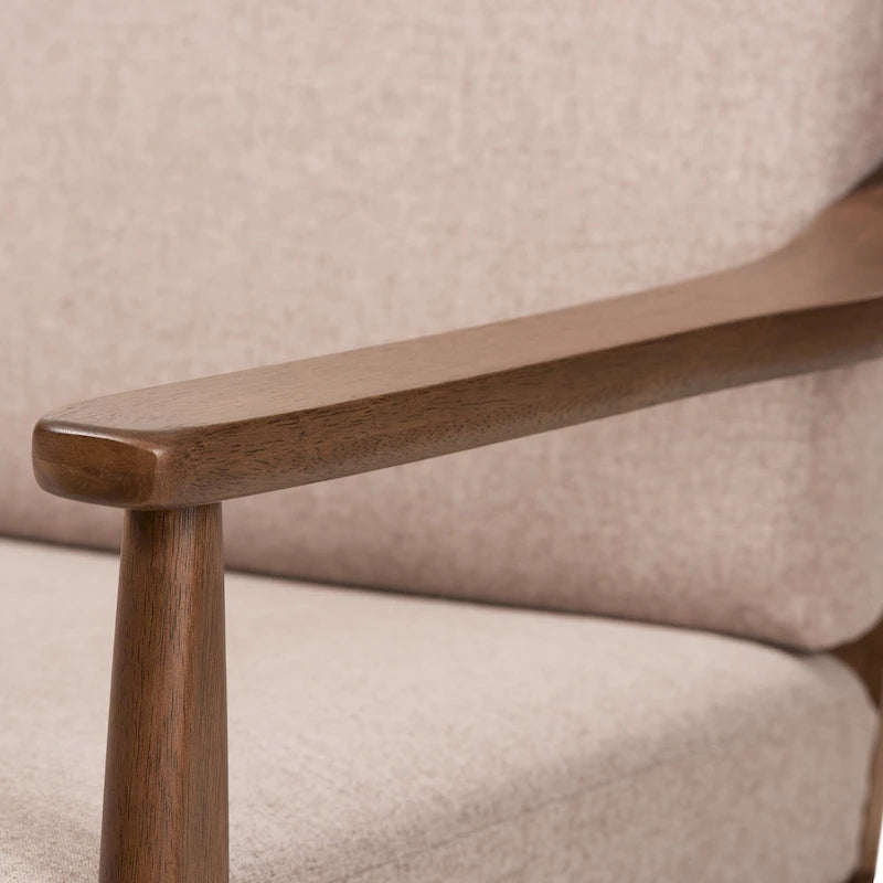 Mid-century-loveseat van Baxton Studio