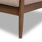 Mid-century-loveseat van Baxton Studio