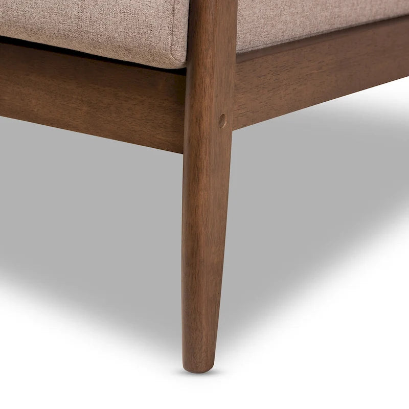 Mid-century-loveseat van Baxton Studio