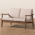 Mid-century-loveseat van Baxton Studio