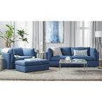 Roundhill Furniture Enda, párnázott háttámlás, szövetből készült, 3 részes kanapé- és pihenőfotel-garnitúra