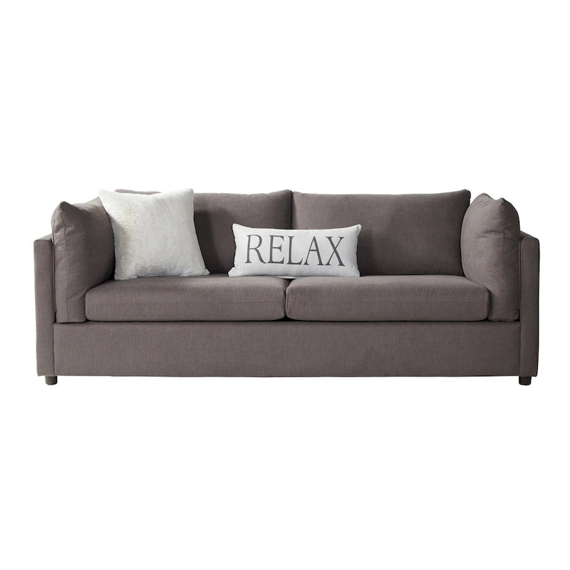 Roundhill Furniture Enda, párnázott háttámlás, szövetből készült, 3 részes kanapé- és pihenőfotel-garnitúra