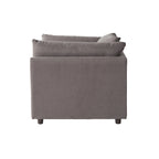 Roundhill Furniture Enda, párnázott háttámlás, szövetből készült, 3 részes kanapé- és pihenőfotel-garnitúra