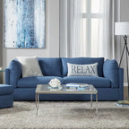 Roundhill Furniture Enda, párnázott háttámlás, szövetből készült, 3 részes kanapé- és pihenőfotel-garnitúra