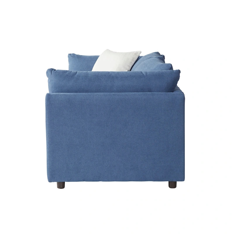 Roundhill Furniture Enda, párnázott háttámlás, szövetből készült, 3 részes kanapé- és pihenőfotel-garnitúra