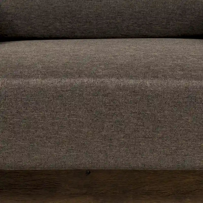 Jimo 3-teiliges Sofa-Set aus rustikaler Eiche und Leinenstoff von Furniture of America