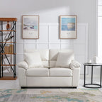 Morden Fort gepolsterte Loveseats für das Wohnzimmer, 2-Sitzer-Sofa aus Kunstleder