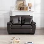 Morden Fort gepolsterte Loveseats für das Wohnzimmer, 2-Sitzer-Sofa aus Kunstleder