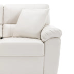 Morden Fort gepolsterte Loveseats für das Wohnzimmer, 2-Sitzer-Sofa aus Kunstleder