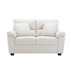 Morden Fort gepolsterte Loveseats für das Wohnzimmer, 2-Sitzer-Sofa aus Kunstleder