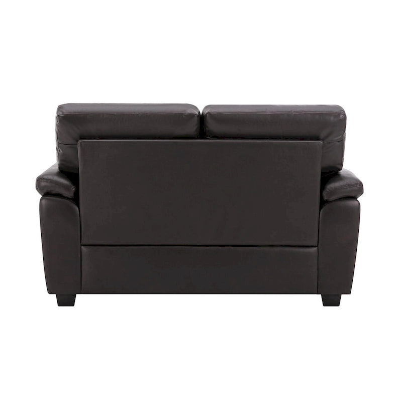 Morden Fort gepolsterte Loveseats für das Wohnzimmer, 2-Sitzer-Sofa aus Kunstleder