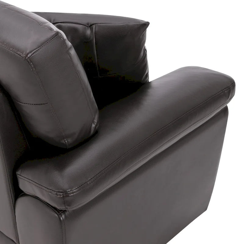 Morden Fort gepolsterte Loveseats für das Wohnzimmer, 2-Sitzer-Sofa aus Kunstleder